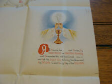 Vintage Print Sample Poster: CHRISTIAN MASS CARD, 15x24, #2992 picture