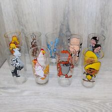 (9) Looney Tunes Warner Brockway Glass Pepsi Collector  1973 Glasses picture