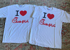 Chick-fil-a Tshirt Size Large I Heart CFA Grand Opening Gaffney SC Two Shirts picture