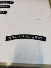 Original US Navy Tab USS HAROLD E HOLT Army Patch   picture