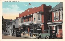 Post Office Palmyra PA Pennsylvania c1920 Postcard 4859 Nice Old Cars picture