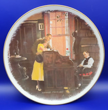 Norman Rockwell's - The Marriage License - Plate Gorham 10.75 inches NUMBERED picture