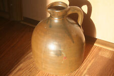 Antq. Spouted Jug With Blue Decoration & Nice Handle. Probably held Molasses. 8