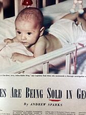 Child Trafficking Atlanta GA Print Article 1952 AJC Richmond Colquitt Baby picture