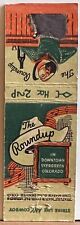 The Roundup Evergreen CO Colorado Vintage Spot Strike Matchbook Cover picture