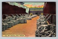 Jones Mill AR-Arkansas, Aluminum Plant, Inventory Stockpile Vintage Postcard picture