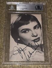 Vintage Postcard Signed By  actress JOANNE WOODWARD BECKETT BAS picture