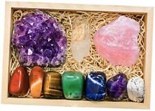 Large Premium Crystals and Healing Stones in Wooden Gift Box + Chakra Balancing picture