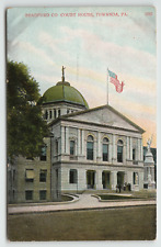 Postcard Vintage Bradford County Courthouse in Towanda, PA. picture