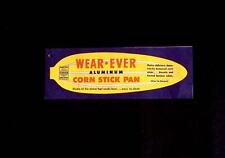 Vintage Wear-Ever Aluminum Corn Stick Pan paper Hang Tag with Recipes  Wearever picture