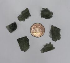 Moldavite Grade A 6 Piece Lot 6.57gr/32.85ct with Certificate of Authenticity picture