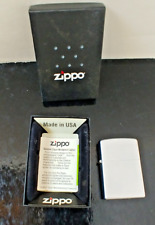 Zippo Regular Satin Chrome. Made in USA Classic picture