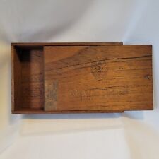 Vintage Wooden Cigar Box Slide Top 