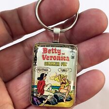 Betty and Veronica Summer Fun #23 Cover Key Ring / Necklace Classic Archie Comic picture