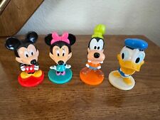 Lot of 4 Disney Kellogg's Mini Bobbleheads 2003: Mickey, Minnie, Goofy, & Donald picture