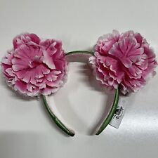 Disney Parks Mickey Ears Floral Minnie Mouse Pink Flower Peony Headband picture
