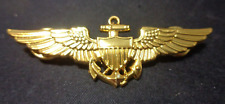 US NAVAL AVIATION PILOT WINGS GOLD COLOR  NEW picture