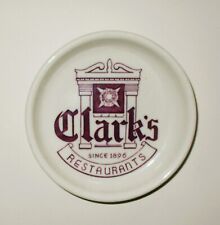 1950'S OHIO CLARK'S RESTAURANTS Ashtray  WALKER CHINA  Cleveland Akron Bedford picture