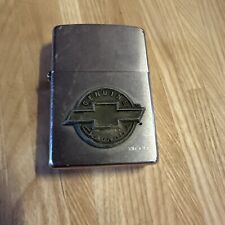 Vintage 2000 Chevrolet Chevy Logo Polished Chrome Advertising Zippo Lighter picture