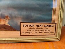 Very Old Boston Meat Market Working Thermometer Ansonia Conn CT Connecticut picture