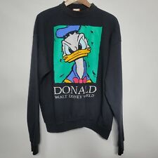 Donald Duck Walt Disney World Vtg Sweater Sweatshirt Sz Large Disney Designs picture