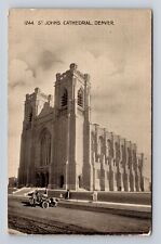 Denver CO-Colorado, St John's Cathedral, Religion, Antique, Vintage Postcard picture