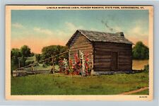 Harrodsburg KY-Kentucky, Lincoln Marriage Cabin, State Park, Vintage Postcard picture