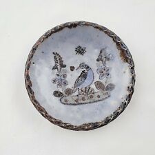 G. Lucano Tlaquepaque Mexican Folk Art Pottery Bird  Nice Display Plate Signed picture