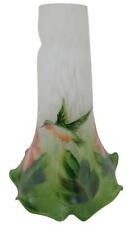 Tulip Lily Flower Glass Lamp Shade by Terra Cottage - Hummingbird - 1.13
