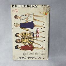 Butterick 4425 Vintage Sewing Pattern Size 8-16 One Piece Dress picture