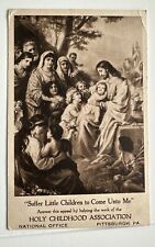 Suffer Little Children to Come unto Me Holy Childhood Association PA Postcard picture