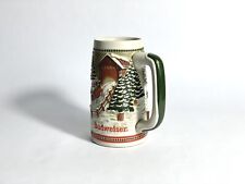 Budweiser Limited Edition Holiday Stein Ceramarte Christmas Beer Mug picture