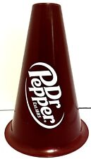 Rare DR. PEPPER LOGO Promo 8” MEGAPHONE Cone Red Burgundy Maroon Outdoors picture