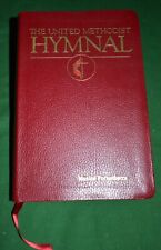 1989 UNITED METHODIST HYMNAL Flexible RED Binding PERFECT GOLD  EDGES Nice Used picture