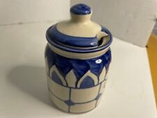 Habd Crafterd Sugar Bowl Hand Painted in India Pre-Owned picture