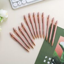 PASISIBICK 12 Pieces Rose Gold Ballpoint Pen with Stylus Tip, 2 in 1 Rose Gold S picture