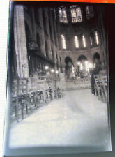 Vintage 1940s Photo 120 NEGATIVE WWII Paris France Notre Dame Sanctuary Interior picture