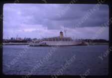 Sl84 Original Slide 1968 Passenger ship tugboat 711a picture