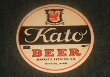 Awesome 1940's Kato Beer, Mankato Brewing Co, Mankato Minnesota Vintage Coaster picture