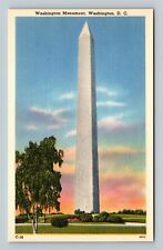 Washington D.C., Washington Monument, Obelisk, Scenic Grounds Vintage Postcard picture