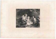 Cupid Taught by the Graces Engraving 1860, JC Edwards, engraver, New York picture