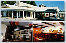Reading PA-Pennsylvania, Dutch Colony Motor Inn Airplane Restaurant Bar Postcard picture