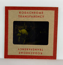 Vintage Kodachrome Transparency Original 35 mm Photo Horse In Parade Crowd H18 picture