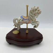 Westland Carousel Collection Limited Edition White Flower Horse Carousel Waltz picture