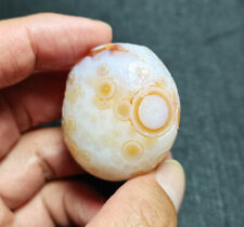 Rare 56.2 G Natural Gobi Agate Eyes Agate/stone Mongolia EE53 picture
