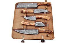 Handmade Damascus Chef Knives Set / Kitchen Knives 5 Pieces Set SS-17324 picture