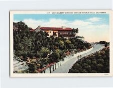 Postcard John Gilbert's Spanish Home In Beverly Hills, California picture