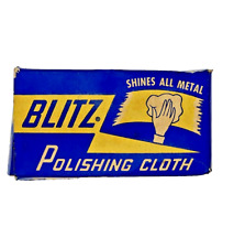 Blitz Polishing Cloth Vintage Empty Box Collectable Auburn NY Shines Metal-A31 picture