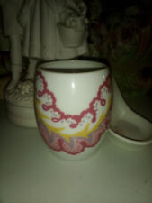 Porcelain vintage Limoges coromandel bud vase jar cup French France butterfly picture