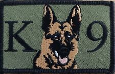 K9 Dog Patch W/ Hook Adhesive Fastener Morale Military K-9 Black #6 picture